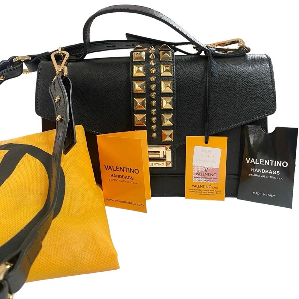 NWT Mario Valentino Adrienne Palmellato Leather Shoulder Bag FLAWED AT THE BACK